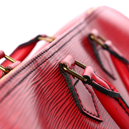 Louis Vuitton Epi Speedy 40 Castillan Red 12 of 14