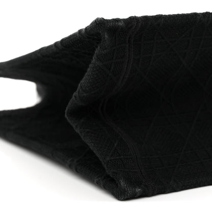 Christian Dior Canvas Embroidered Cannage Medium Book Tote Black Multicolor 9 of 12