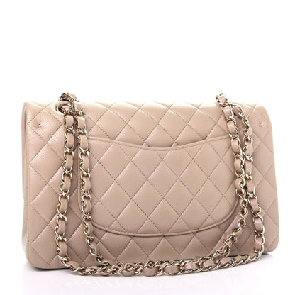 Chanel Iridescent Caviar Quilted Medium Double Flap Dark Beige 3 of 11