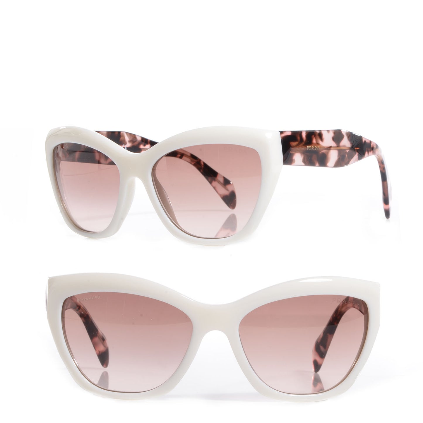 Poeme Sunglasses SPR 02Q Ivory Brown Havana