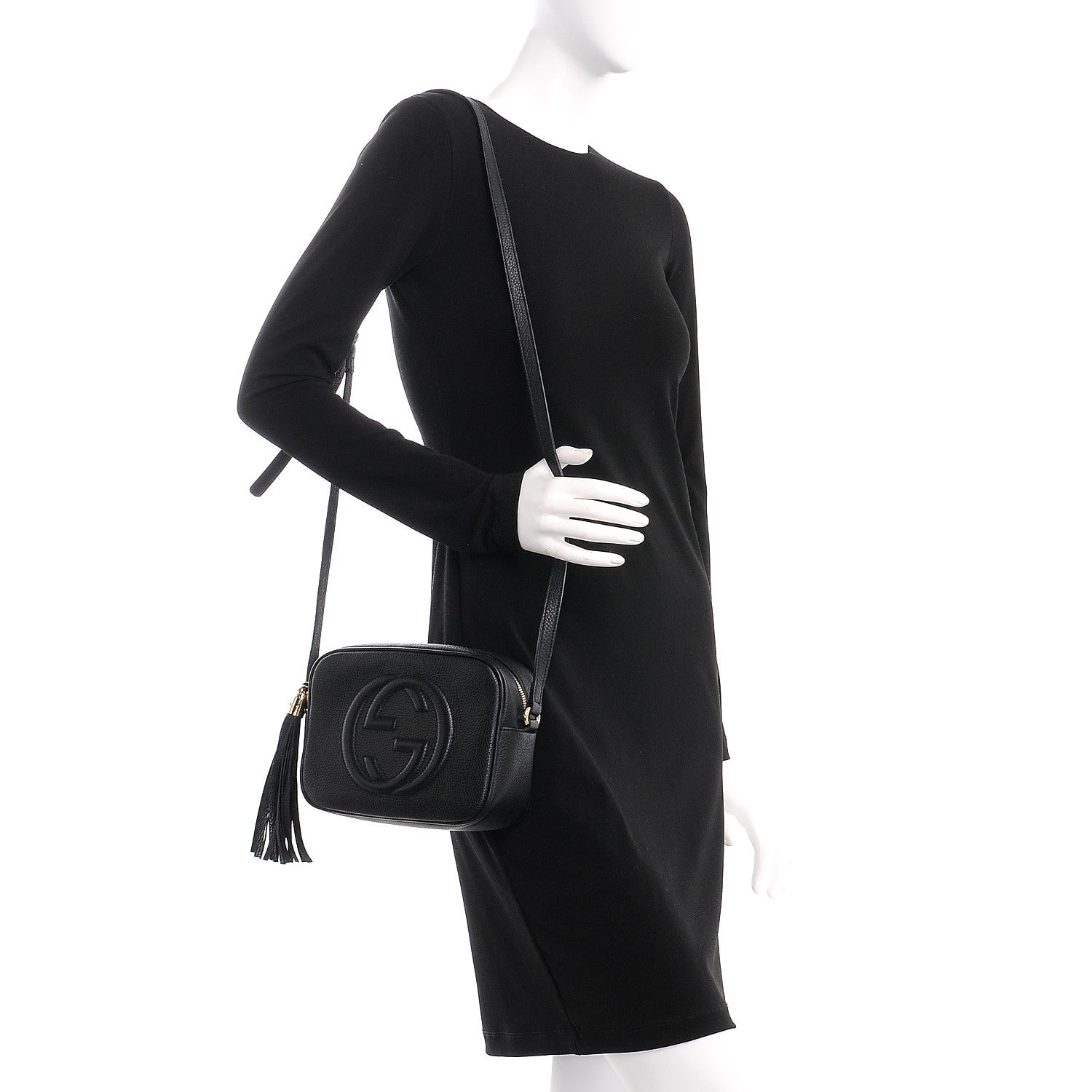 Gucci Pebbled Calfskin Small Soho Disco Bag Black 2 of 8