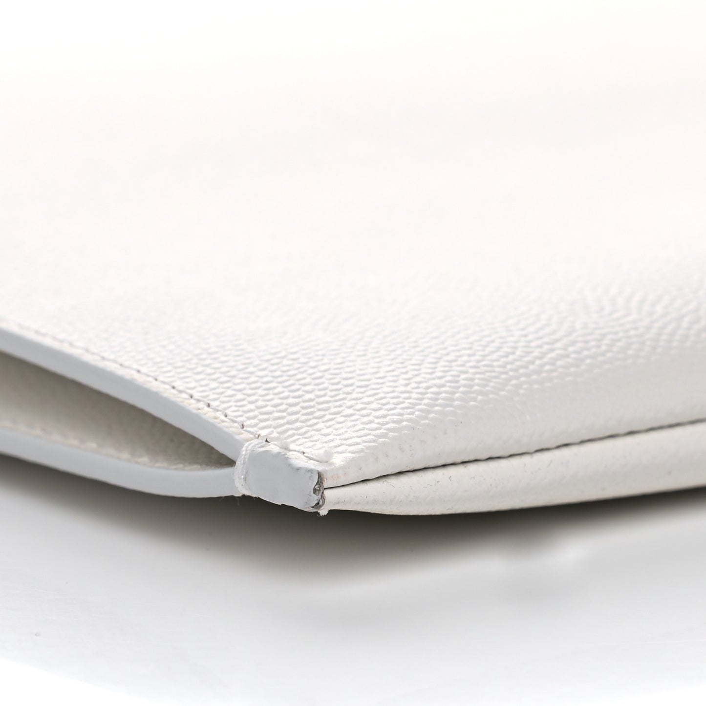 Grain de Poudre Zipped Document Holder White