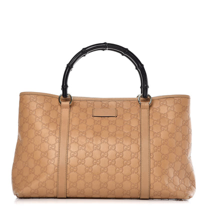 Gucci Guccissima Bamboo Joy Tote Light Sand 1 of 12