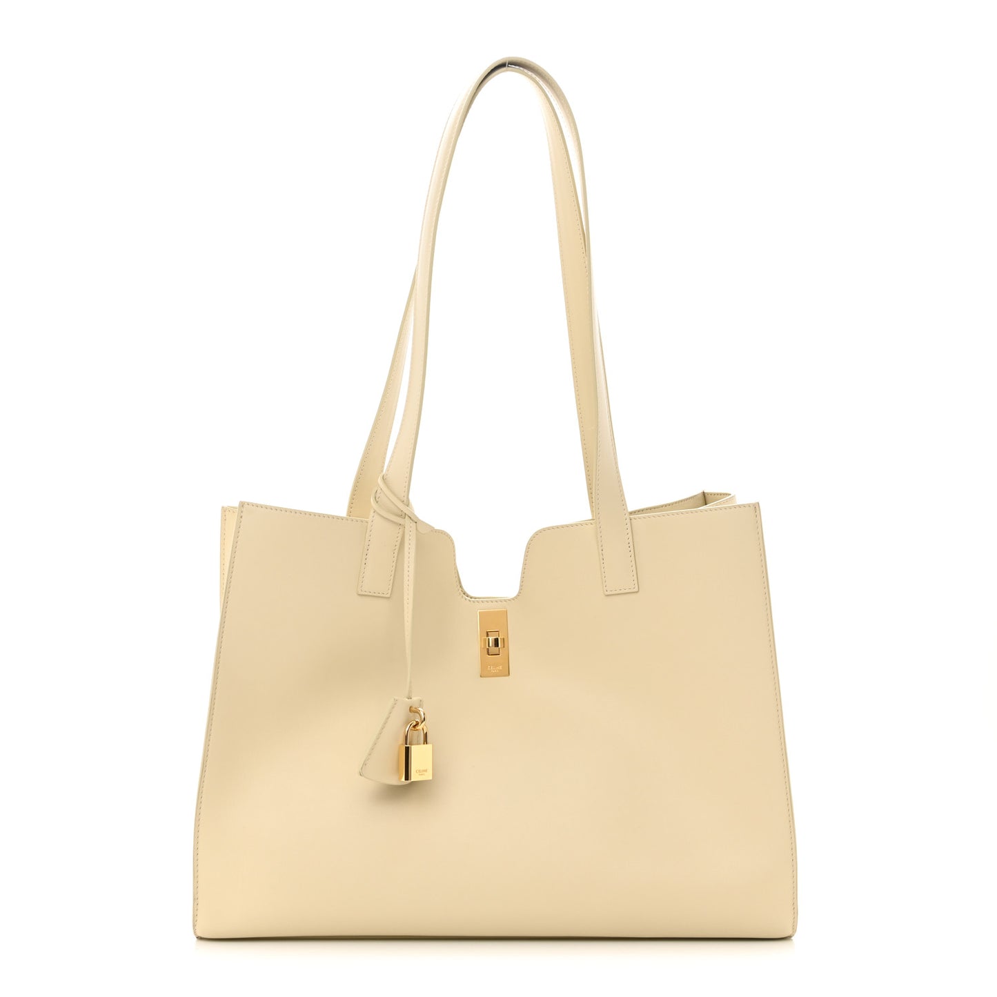 Smooth Calfskin Cabas 16 Bag Limestone