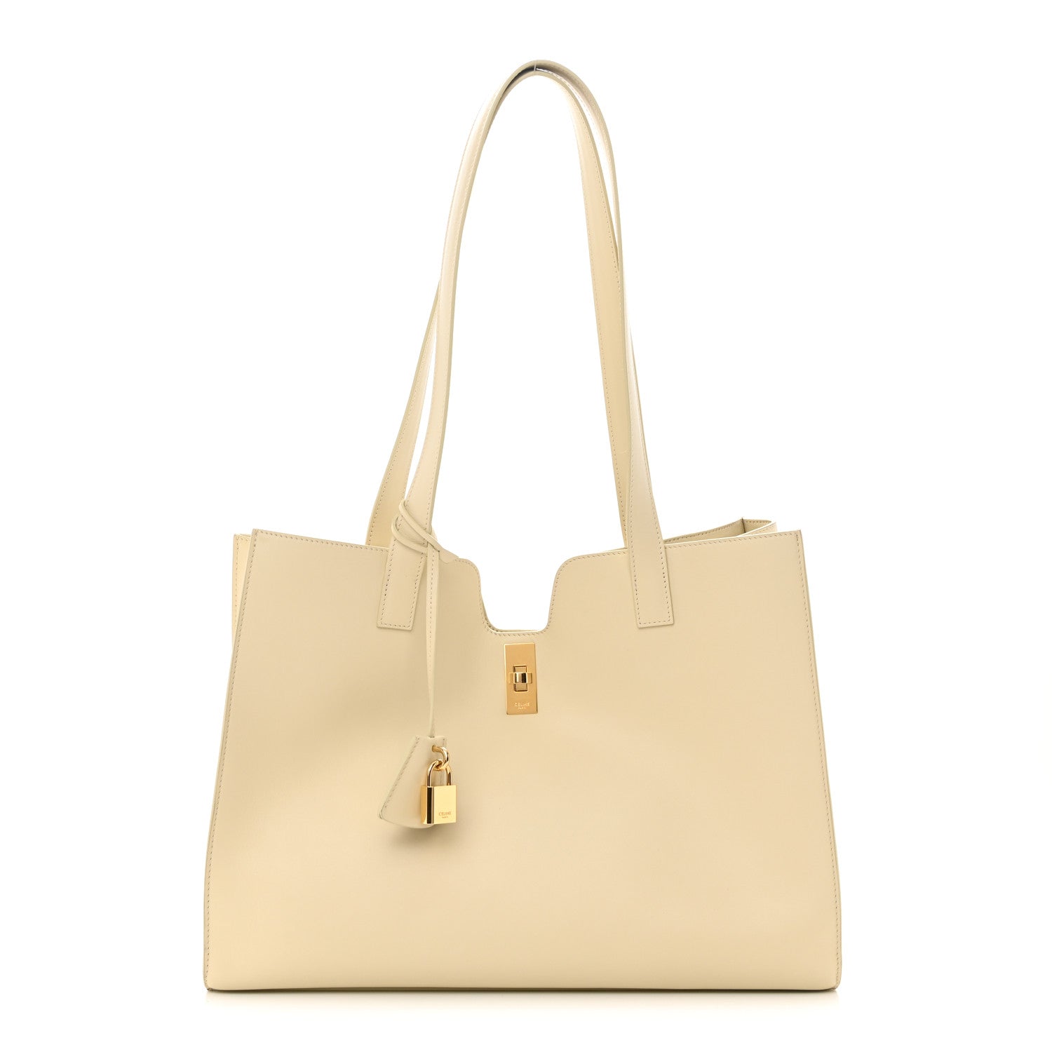 Celine Smooth Calfskin Cabas 16 Bag Limestone 1 of 12