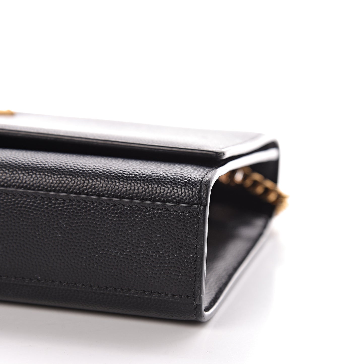 Grain De Poudre Medium Classic Monogram Kate Satchel Black