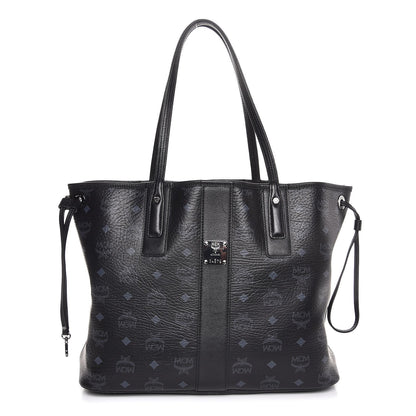MCM Visetos Medium Liz Reversible Shopper Tote Black 5 of 16