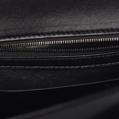 Balenciaga Shiny Goatksin Logo Embossed Monochrome M BB Round Shoulder Bag Black 9 of 11