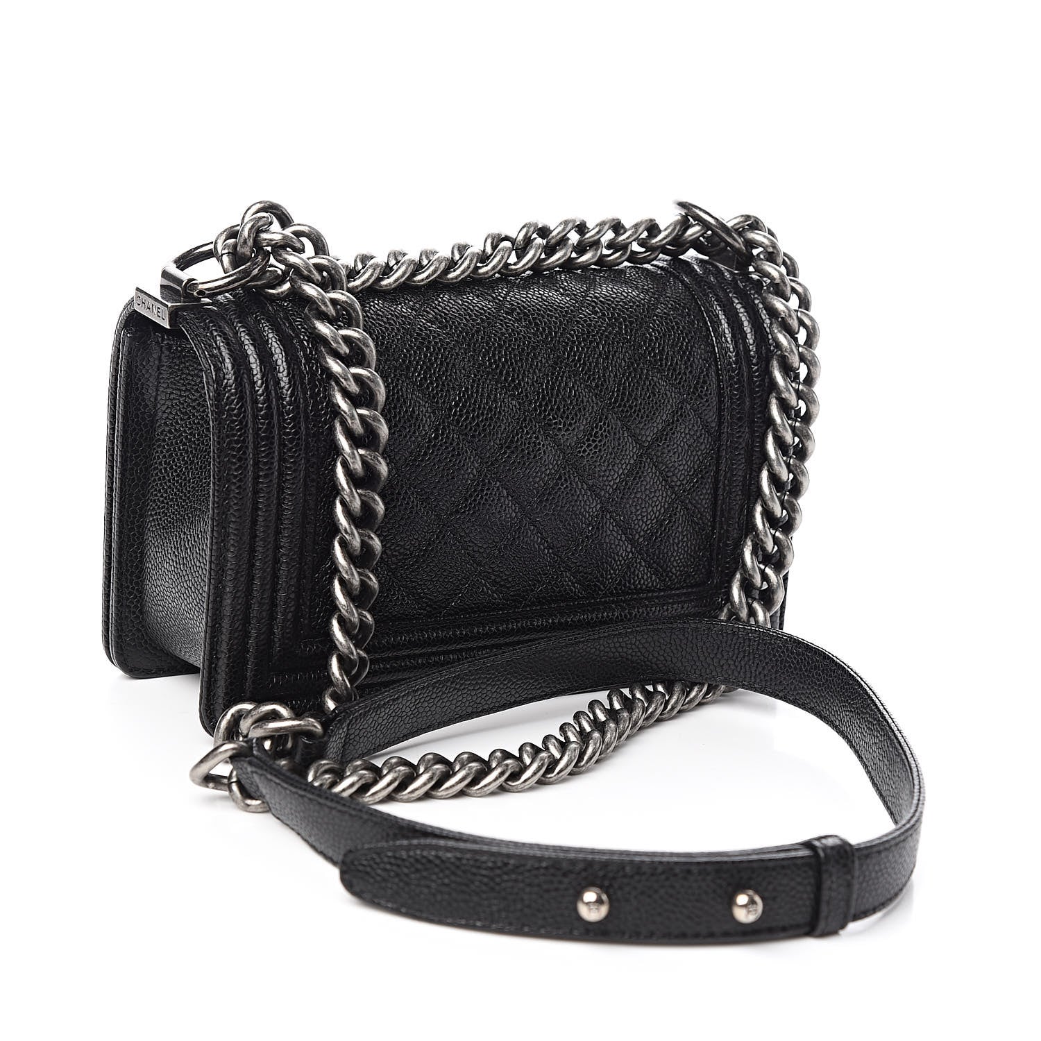 Chanel Caviar Quilted Small Boy Flap Black 3 of 10