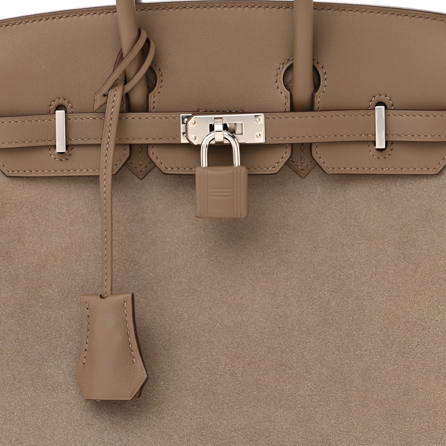 Hermes Veau Doblis Swift Grizzly Birkin 25 Gris Caillou Etoupe 8 of 10