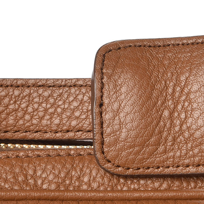 Prada Vitello Daino Medium Double Zip Shoulder Bag Cannella 8 of 8
