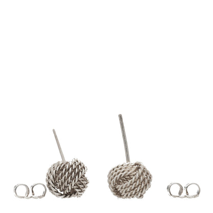 Tiffany Sterling Silver Twist Knot Earrings 3 of 5