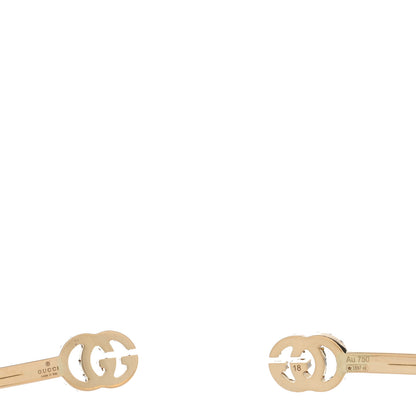 Gucci 18K Yellow Gold Diamond GG Running Cuff Bracelet 3 of 3