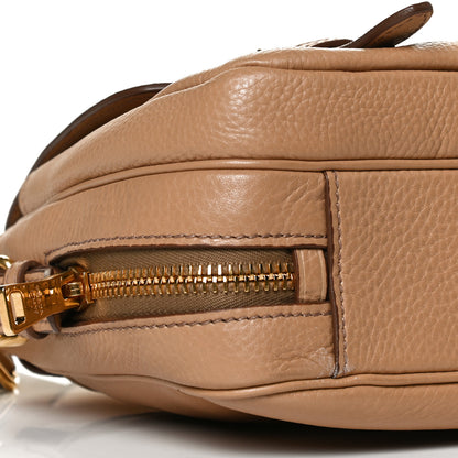 Prada Vitello Daino Push Lock Messenger Bag Noisette 10 of 13