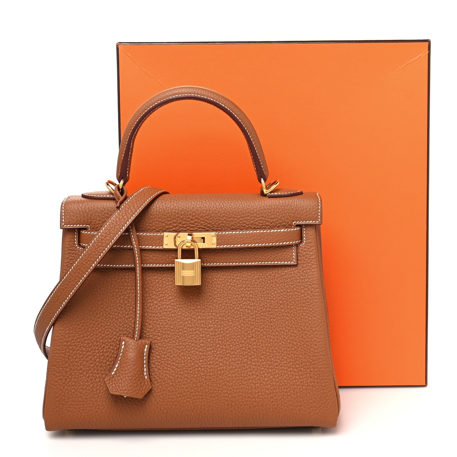 Hermes Togo Kelly Retourne 25 Gold 12 of 12