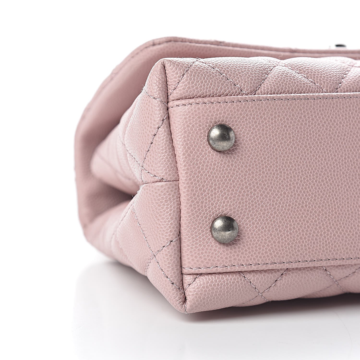 Chanel Caviar Quilted Mini Coco Handle Flap Pink 9 of 10