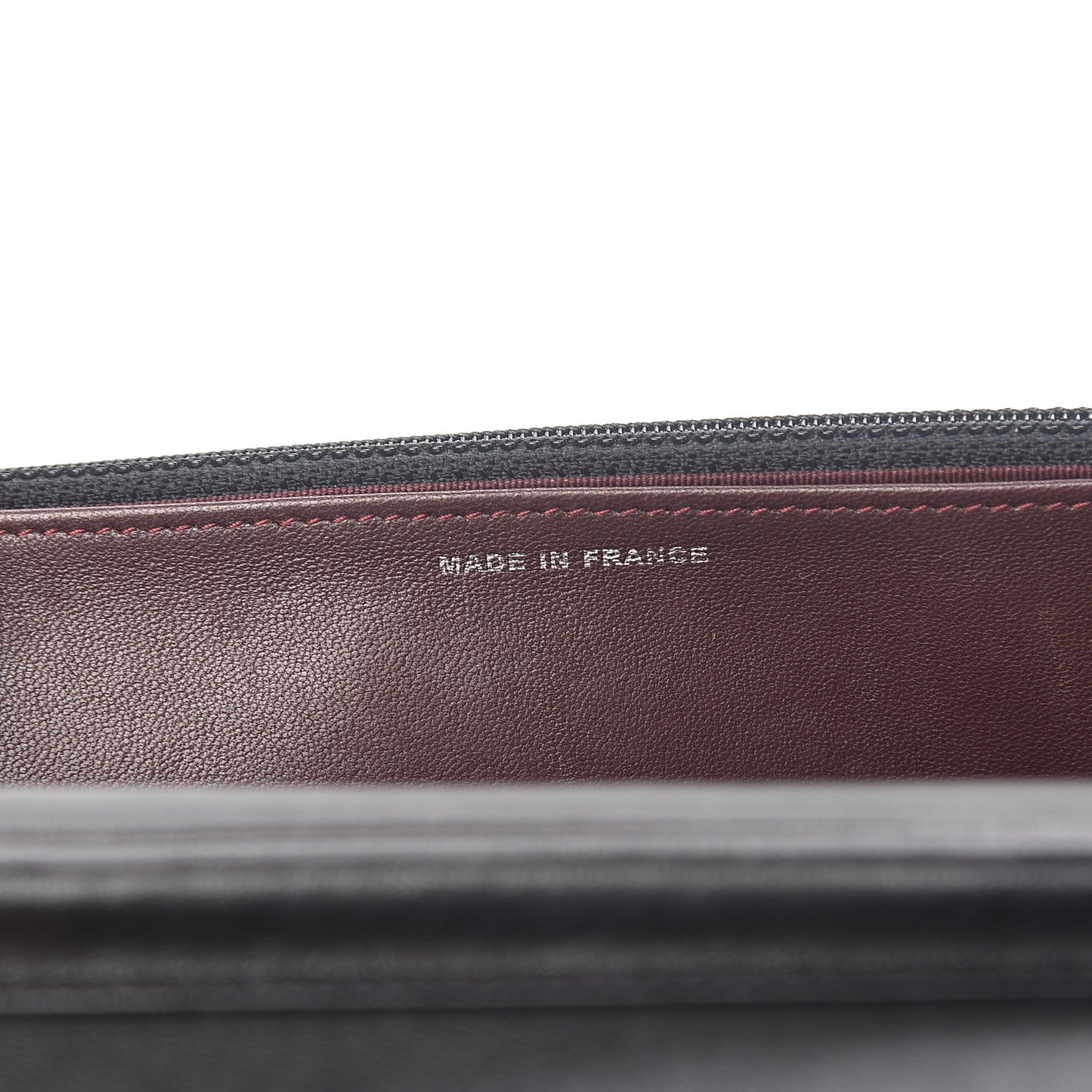 Lambskin Quilted Wallet On Chain WOC Black