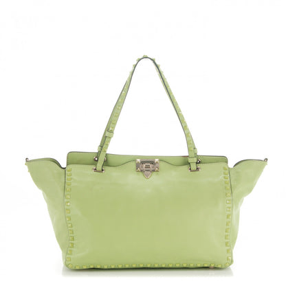Valentino Garavani Vitello Medium Rockstud Tote Apple 1 of 6