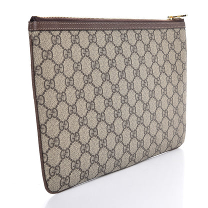 Gucci GG Supreme Monogram Large Ophidia Pouch Clutch Brown 3 of 7