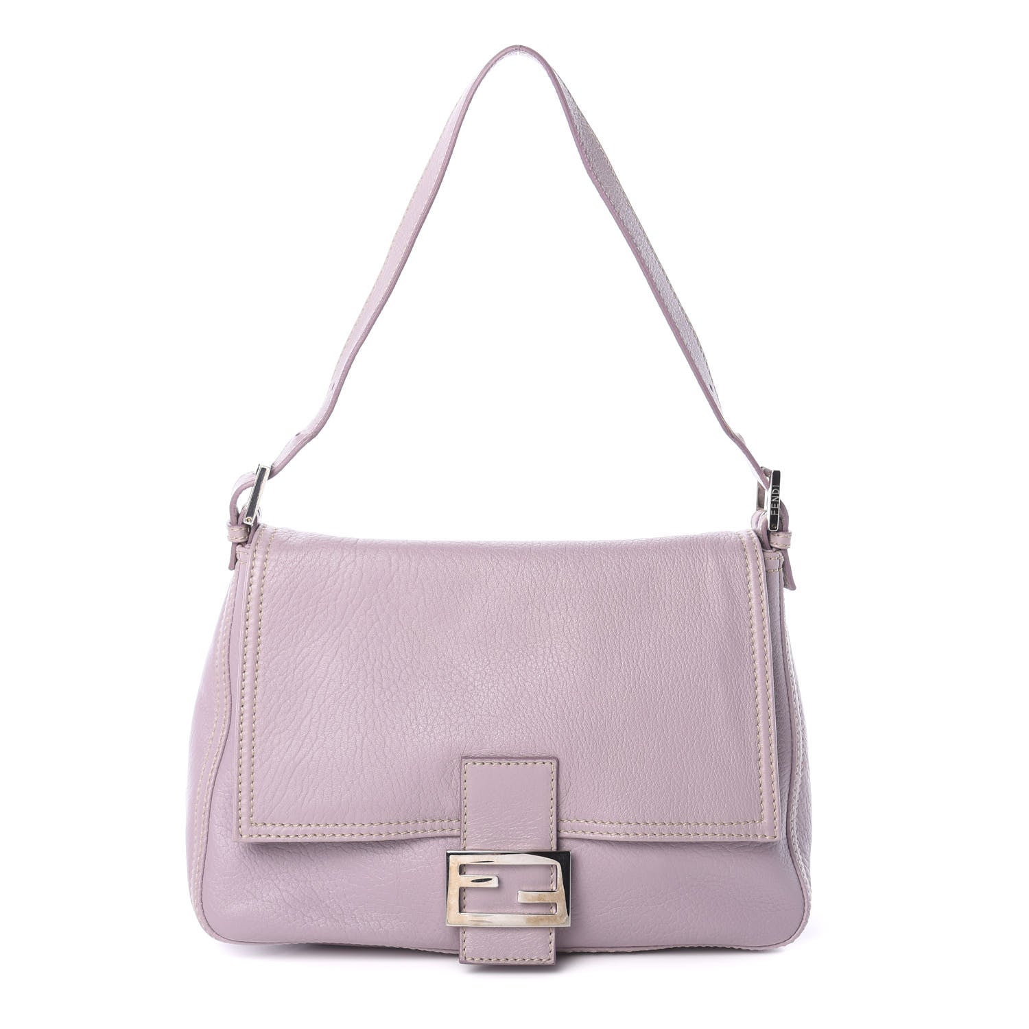 Fendi Nappa Elefante Big Forever Mama Baguette Lilla 1 of 8