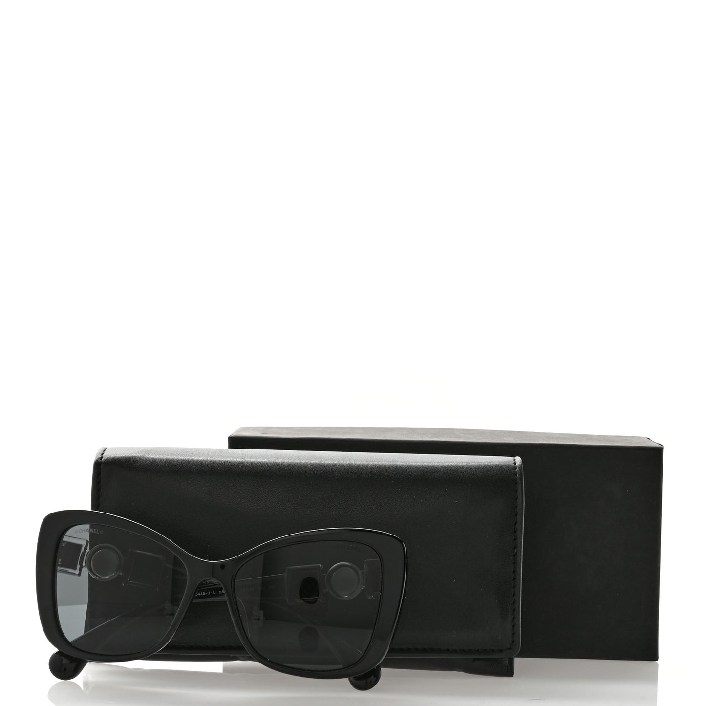 Acetate Pearl Butterfly Sunglasses 5445-H Black