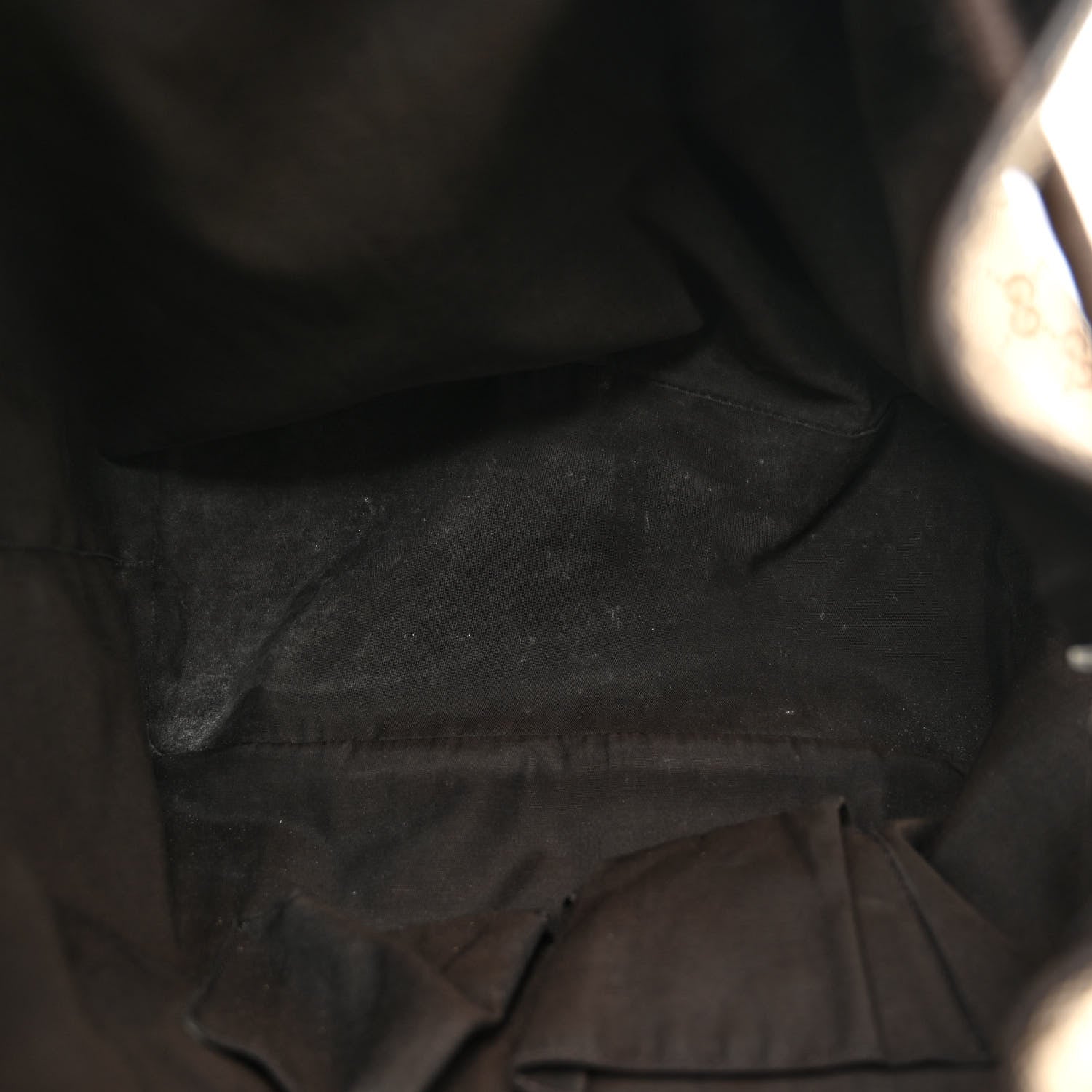 Gucci Monogram Dollar Calfskin O Drawstring Backpack Beige Ebony Testa di Moro Dark Chocolate 5 of 12