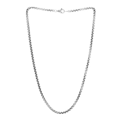 David Yurman Sterling Silver 3.6mm Box Chain Necklace 18" 3 of 4