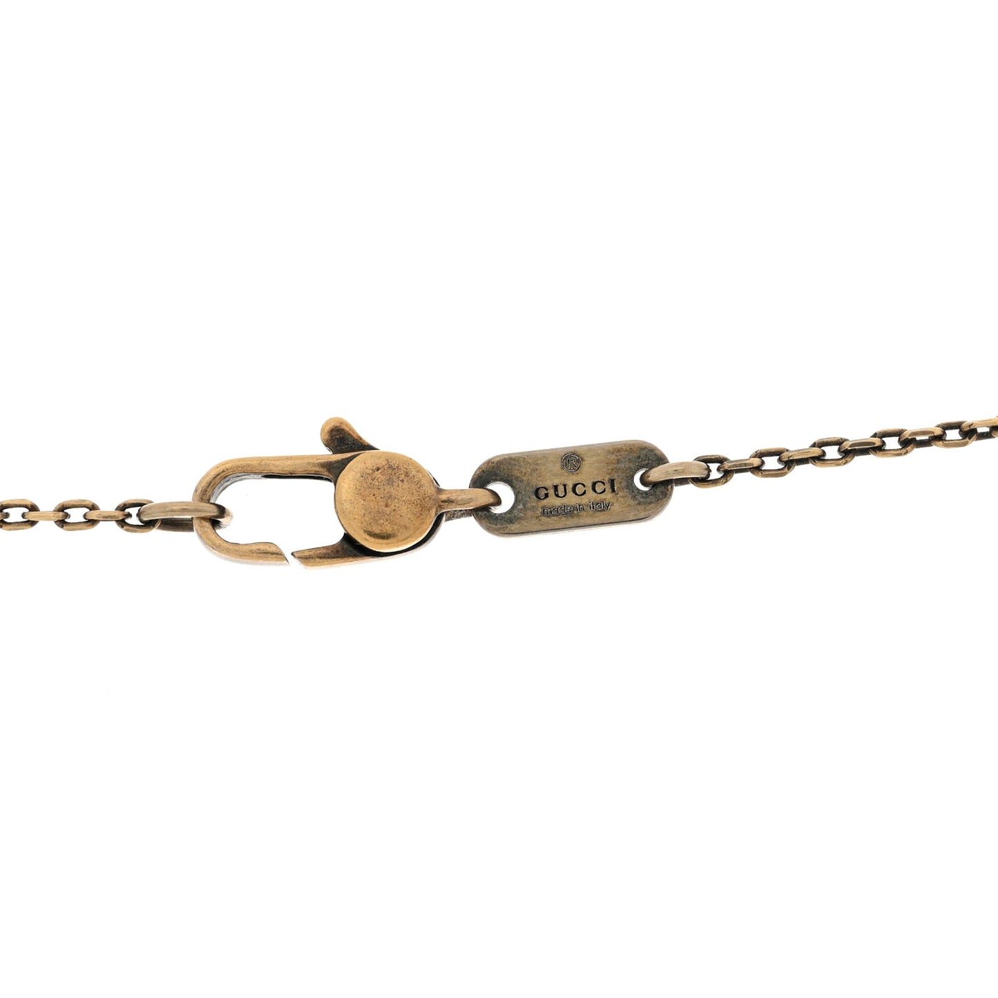 Sterling Silver Crest Necklace Gold