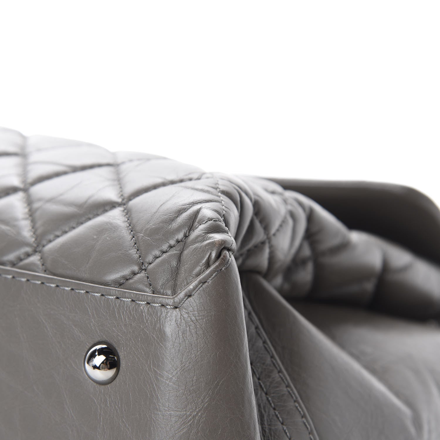 Chanel Aged Calfskin Medium Lady Pearly Flap Grey 14 of 15
