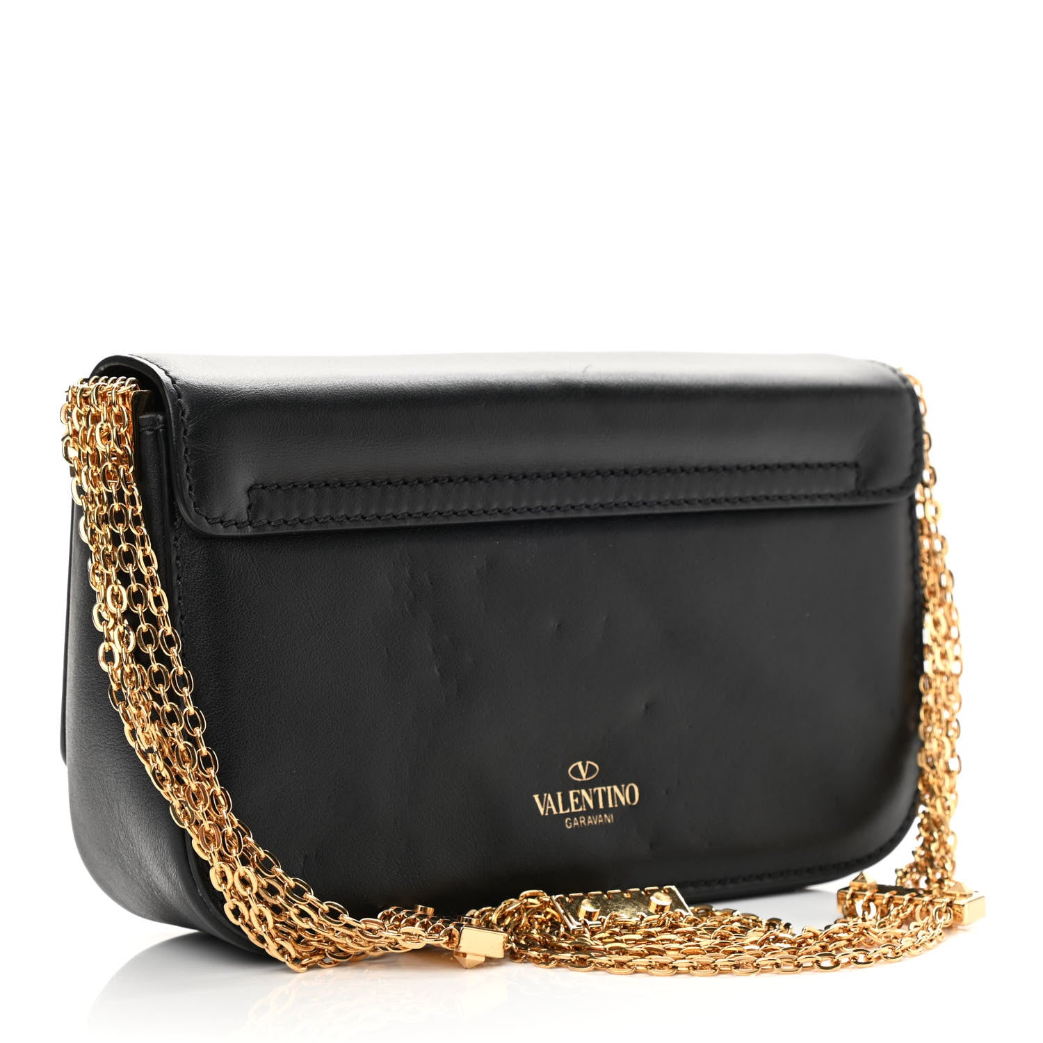 Valentino Garavani Vitello Multichain Shoulder Bag Black 3 of 10