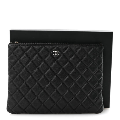 Chanel Caviar Quilted Medium Cosmetic Case Black 8 of 8