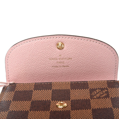 Louis Vuitton Damier Ebene Rosalie Coin Purse Rose Ballerine 6 of 8
