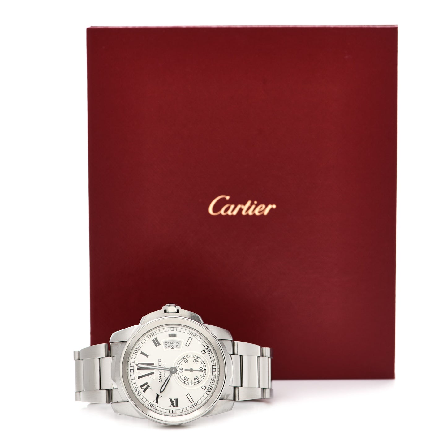 Stainless Steel 42mm Calibre de Cartier Automatic Watch