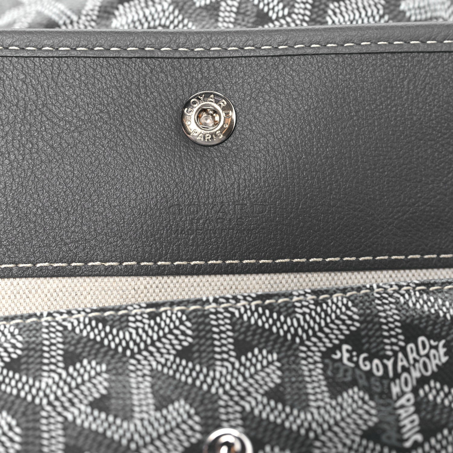 Goyard Goyardine Boheme Hobo Grey 7 of 10