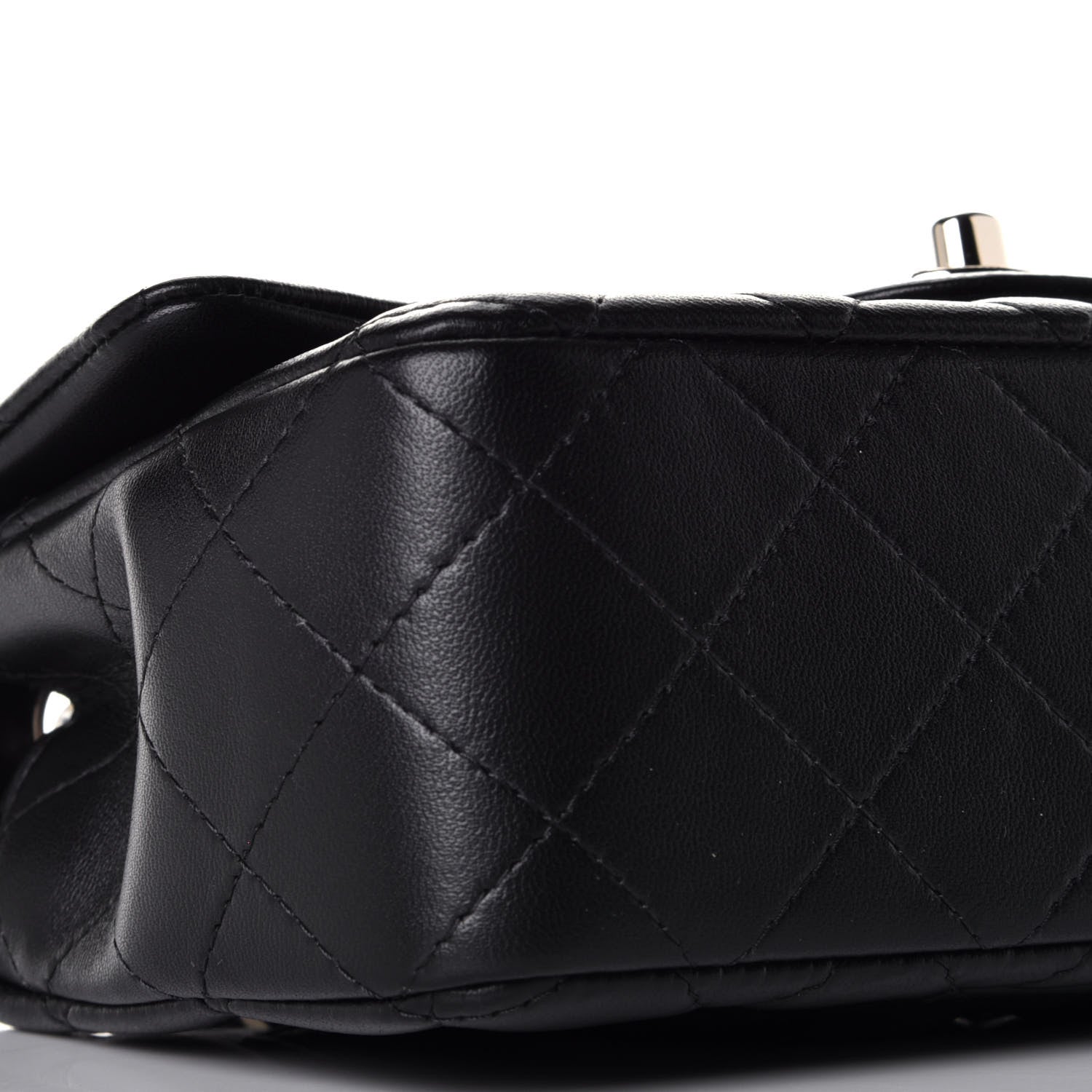Chanel Lambskin Quilted Mini Rectangular Flap Black 7 of 9