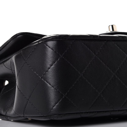Chanel Lambskin Quilted Mini Rectangular Flap Black 7 of 9