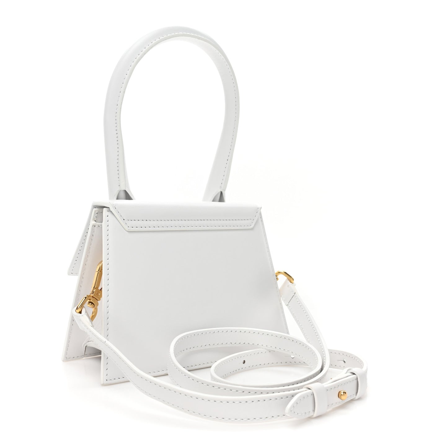 Smooth Calfskin Le Chiquito Moyen White