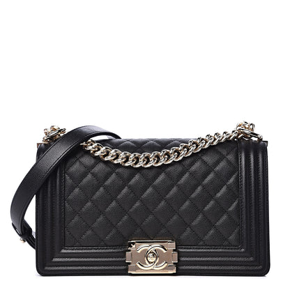 Chanel Caviar Quilted Medium Boy Flap Black 1 of 10