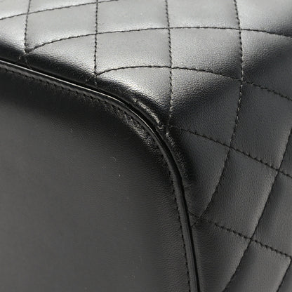 Chanel Lambskin Quilted Large Vanity Pouch Black 9 of 11