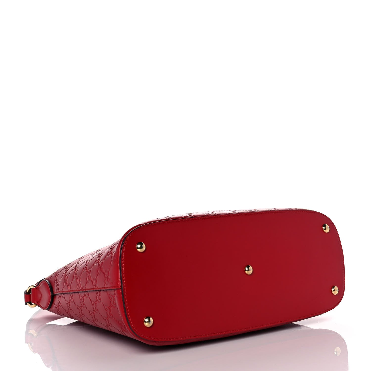 Gucci Guccissima Linea A Hobo Red 3 of 9