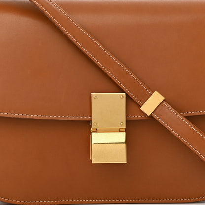 Celine Natural Calfskin Medium Classic Box Flap Bag Tan 8 of 11