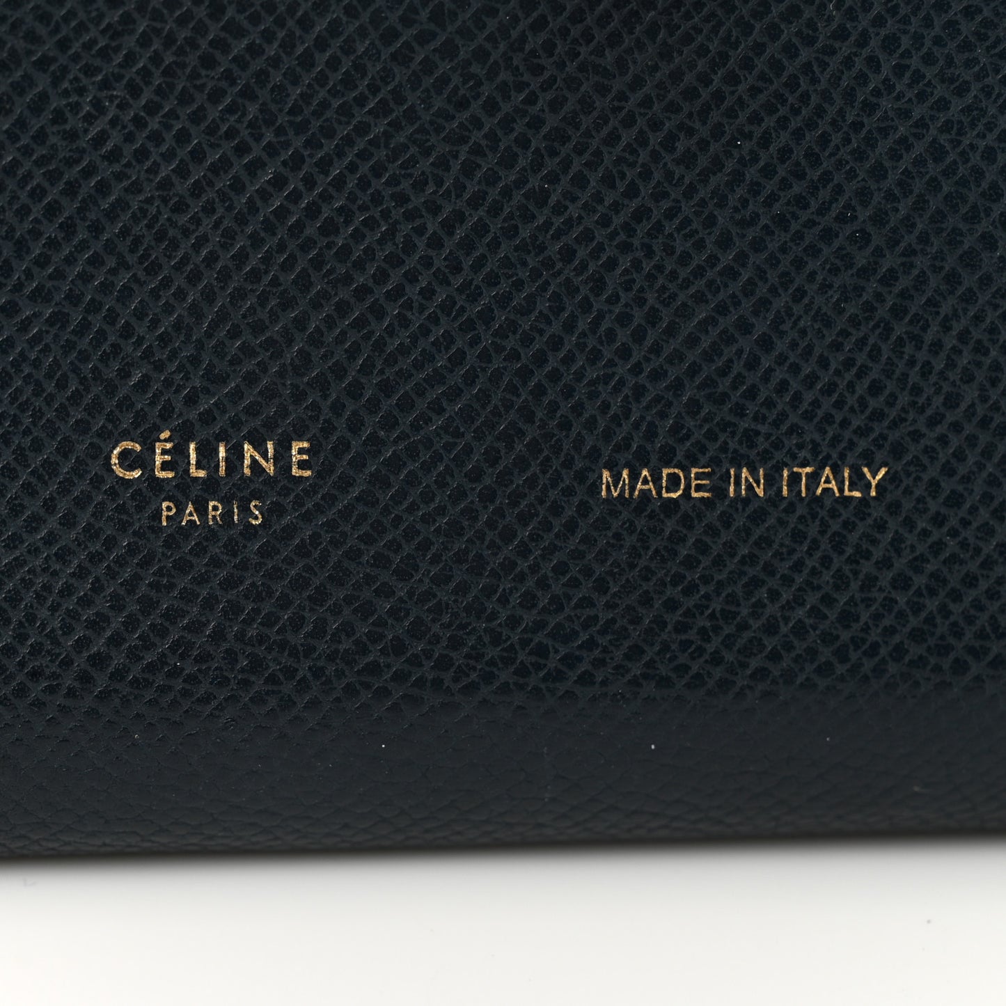 Grained Shiny Calfskin Large Multifunction Strap Wallet Steel Blue