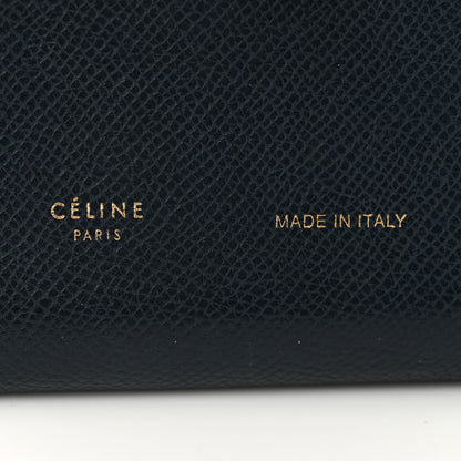 Celine Grained Shiny Calfskin Large Multifunction Strap Wallet Steel Blue 8 of 14