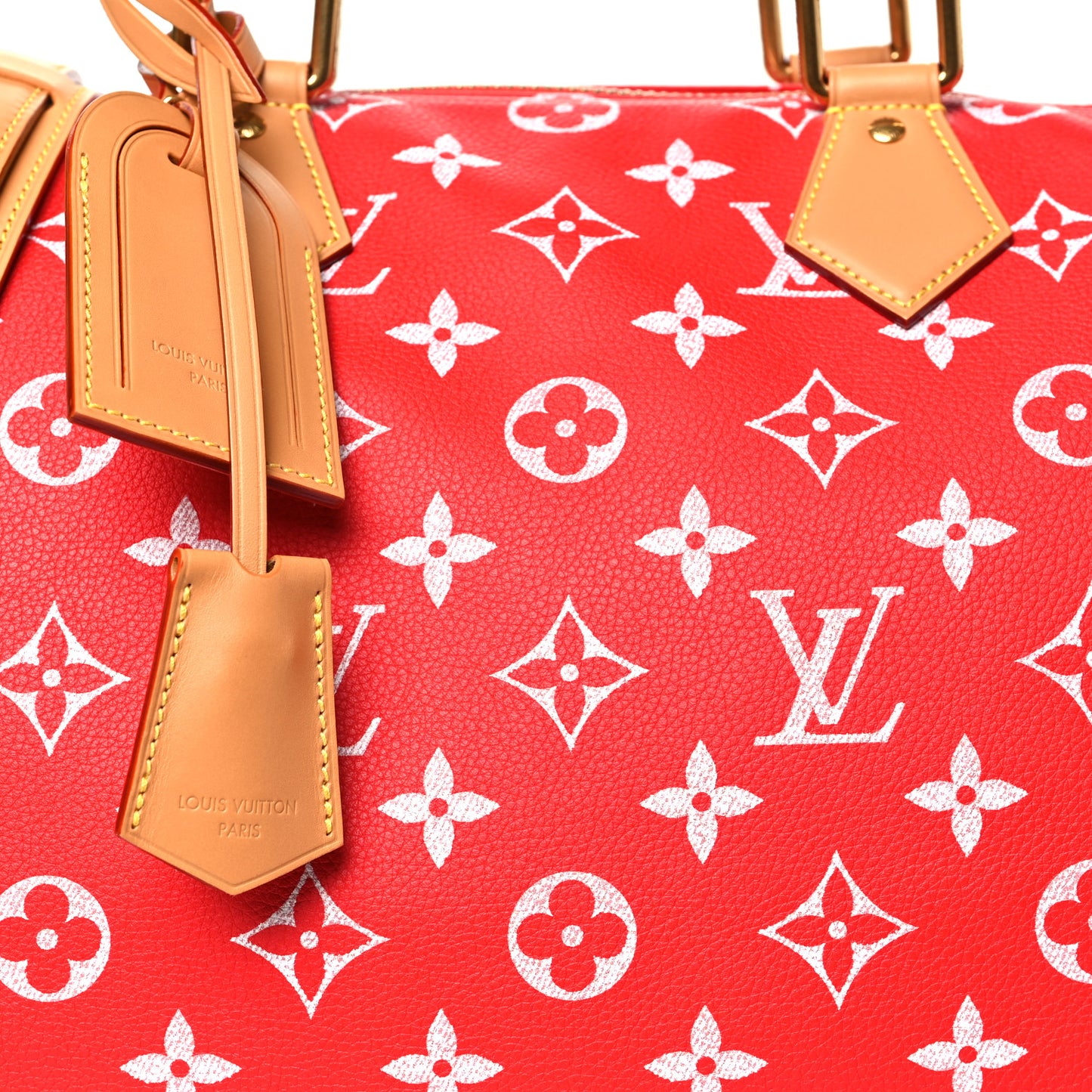 Calfskin Monogram Speedy P9 Bandouliere 40 Red