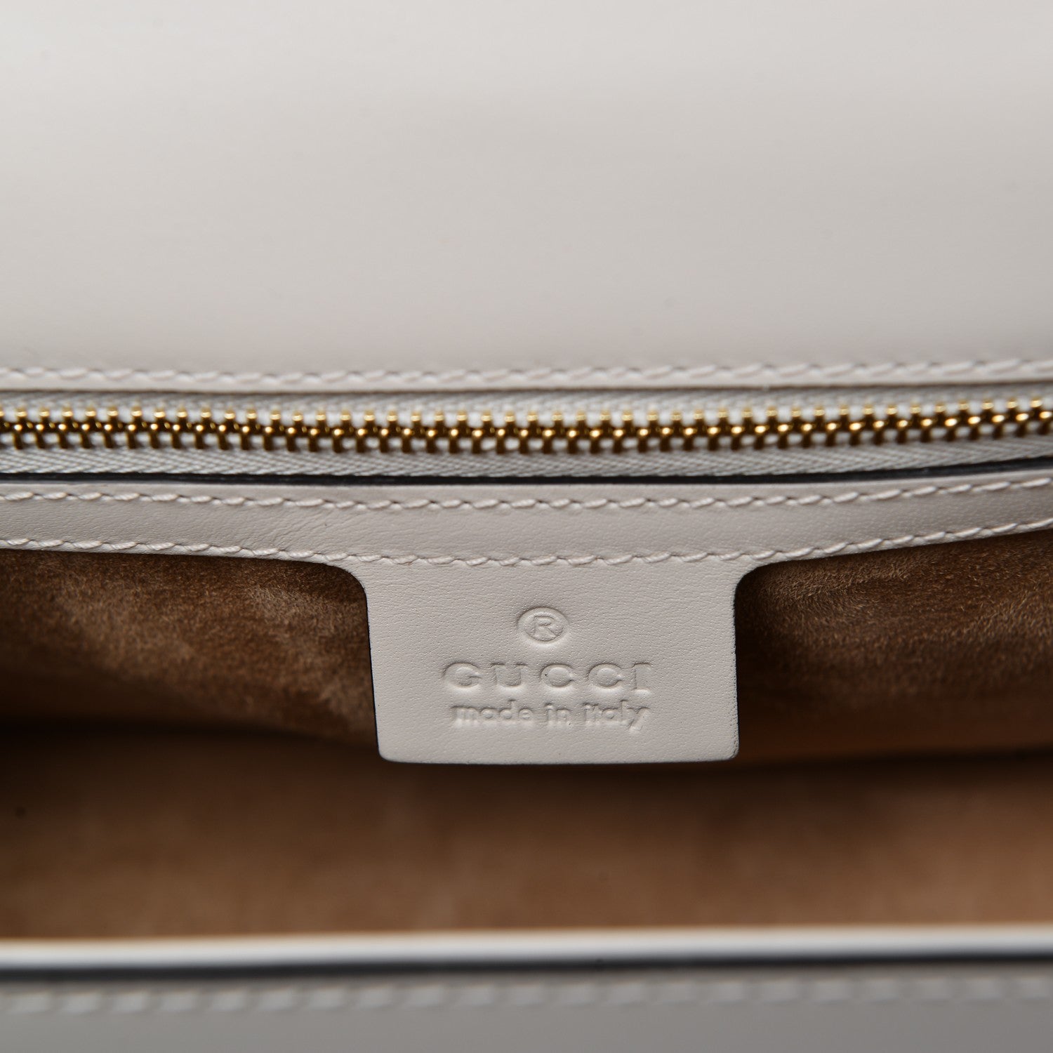Gucci Calfskin Small Sylvie Shoulder Bag White 6 of 8