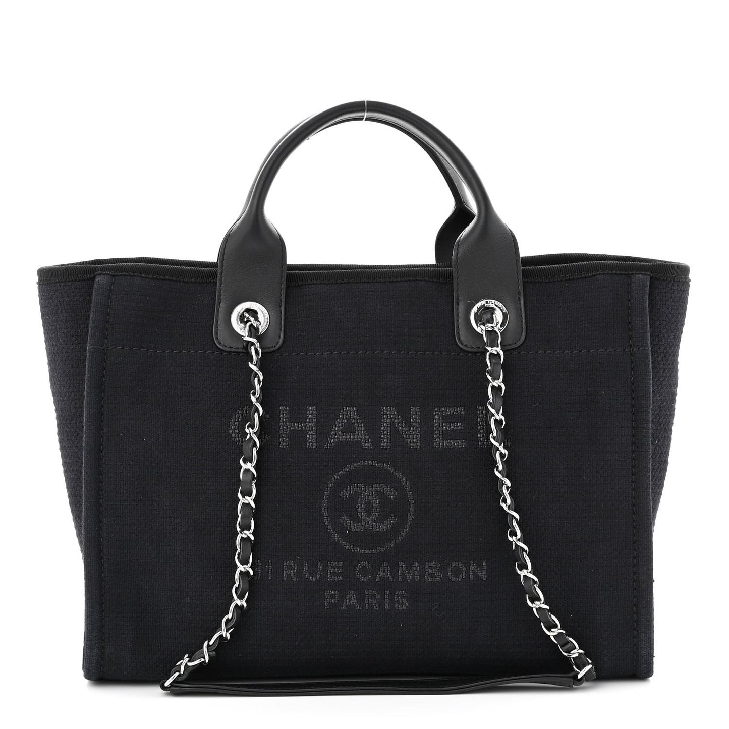 Mixed Fibers Small Deauville Tote Black