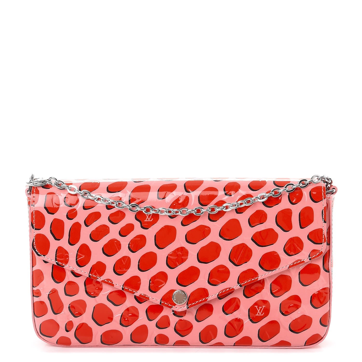 Louis Vuitton Vernis Jungle Dots Pochette Felicie Sugar Pink Poppy 1 of 12