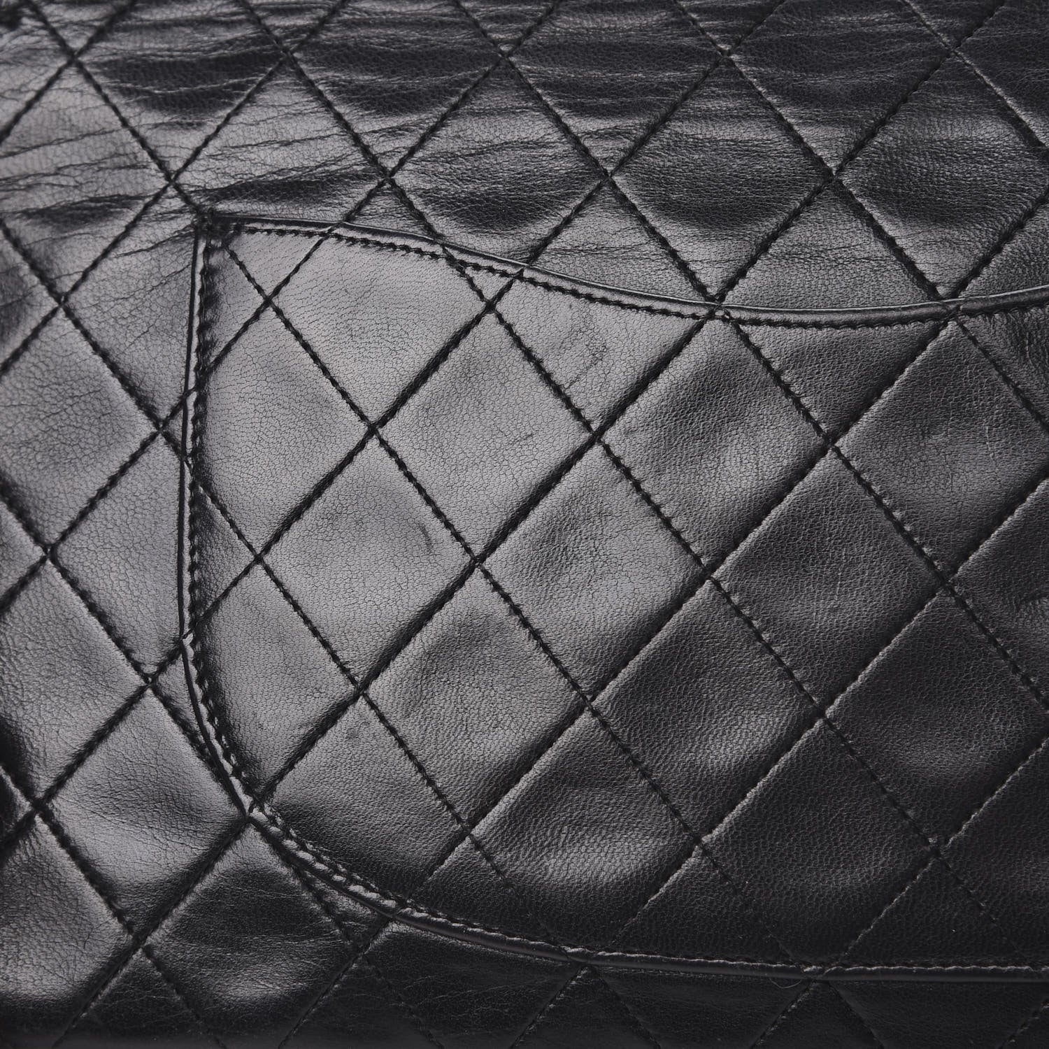 Chanel Lambskin Quilted Medium Double Flap Black 20 of 22