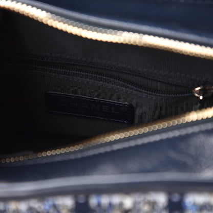 Chanel Tweed Calfskin Small Gabrielle Hobo Blue 9 of 12