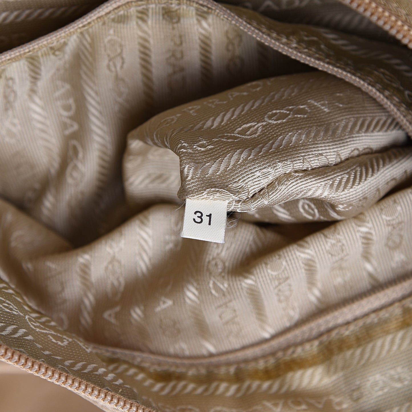 Tessuto Nylon Tote Cammello